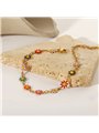 Bracciale Daisy Garden con catena dorata e margherite smaltate