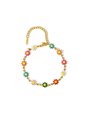 Bracciale Daisy Garden con catena dorata e margherite smaltate