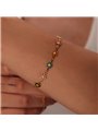 Bracciale Daisy Garden con catena dorata e margherite smaltate