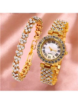 Set Crystal Queen con orologio luxury e bracciale rigido