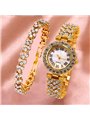 Set Crystal Queen con orologio luxury e bracciale rigido