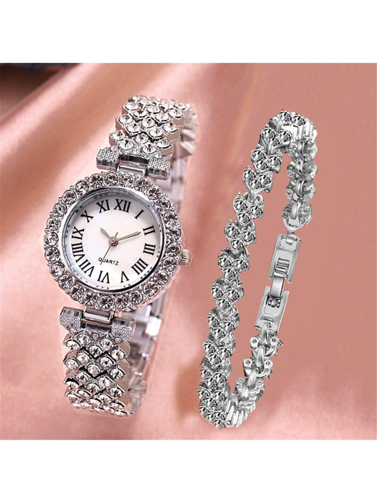 Set Minimal Luxe con orologio ultra slim e bracciale coordinato