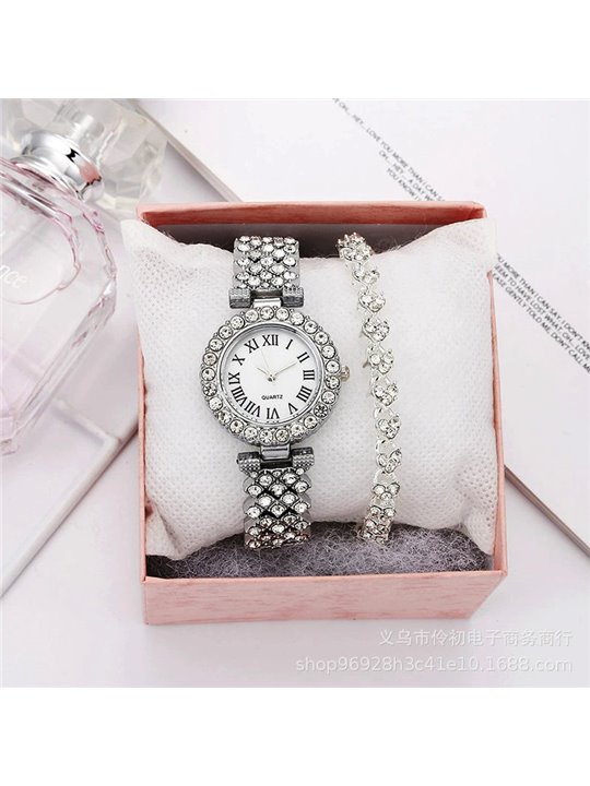 Set Minimal Luxe con orologio ultra slim e bracciale coordinato