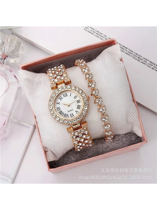 Set Imperial Shine con orologio romano e bracciale tennis