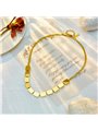 Collana Urban Shield Girocollo Flat Snake con Placche Gold