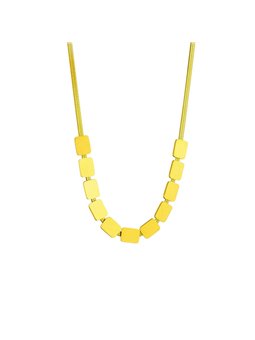 Collana Urban Shield Girocollo Flat Snake con Placche Gold