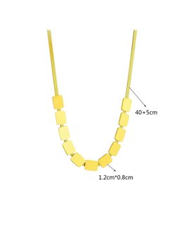 Collana Urban Shield Girocollo Flat Snake con Placche Gold