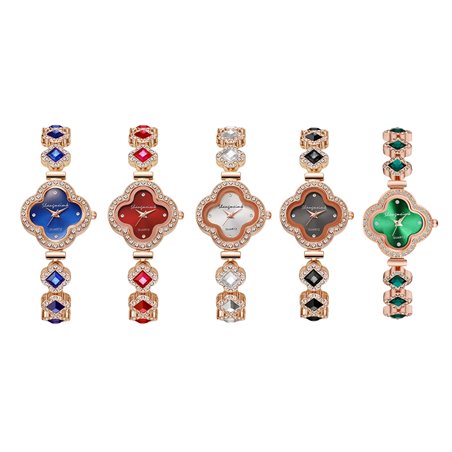Orologio gioiello Lucky Clover con cristalli e movimento quartz
