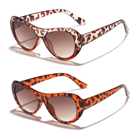 Occhiali da sole Wild Vision oversize cat eye animalier
