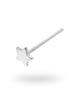 Piercing naso chiodino con stella 2.9 mm in argento 925