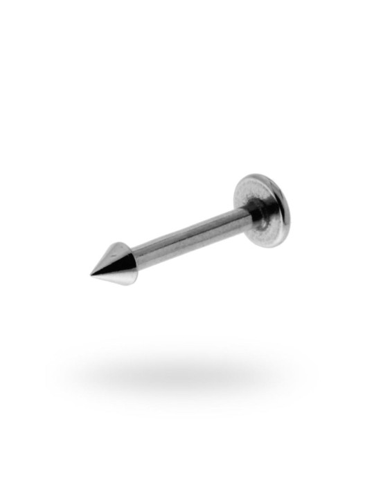 Body piercing labret mm 11 con cono mm 2 in acciaio chirurgico