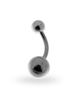 Body piercing banana mm 23 con palline mm 5 e 8 in acciaio chirurgico