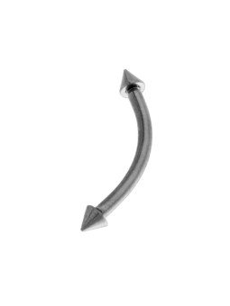 Body piercing banana mm 16 con coni mm 2 in acciaio chirurgico