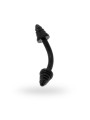 Body pearcing banana mm 17 con coni mm 3 in acciaio chirurgico nero